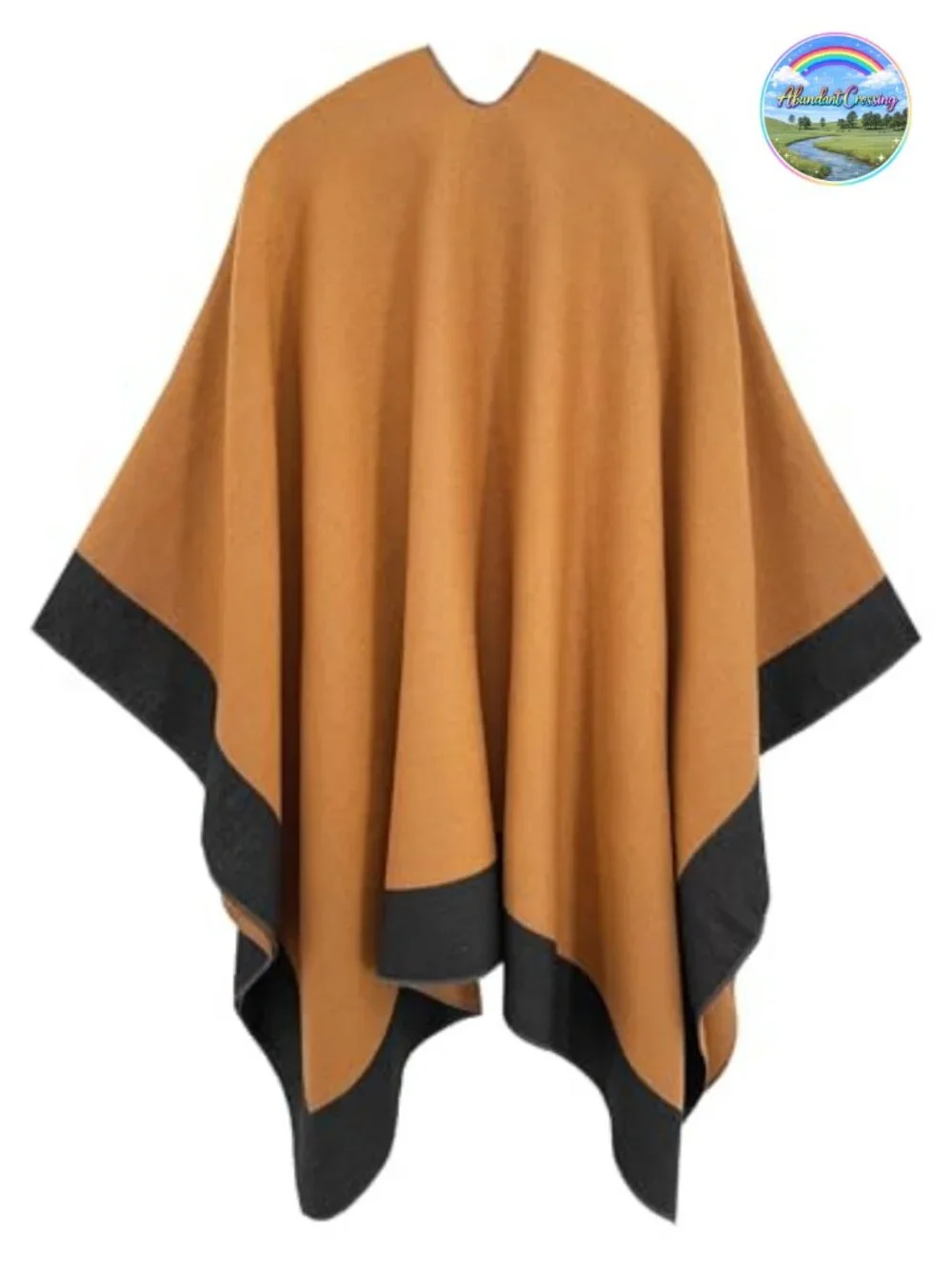 Women's Reversible Open Front Shawl Wrap Poncho Cape Soft Casual Cardigan
